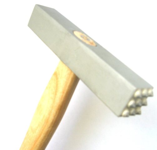 Bestückung für Stockhammer, Diamont 40x40 mm Stiftezahl 16 AUFPREIS für beidseitige Bestückung