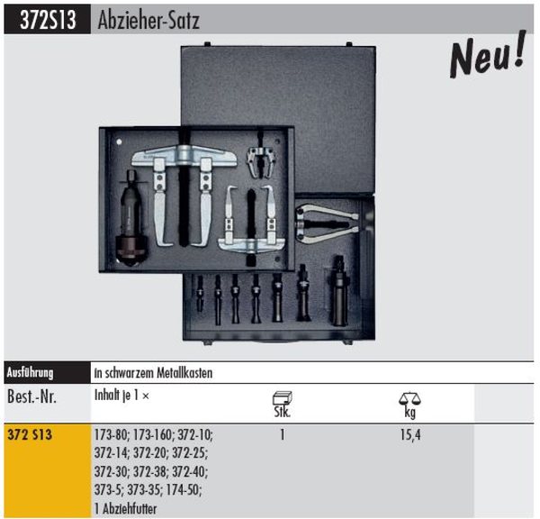 Abzieher - Satz in Metallkasten