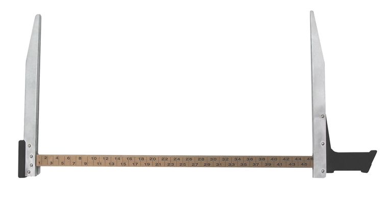 NESTLE Messkluppe, konformitätsbew. D1 Fuchs, 46cm, Alu 20x5mm Flachprofil, Kunststoffgriff 