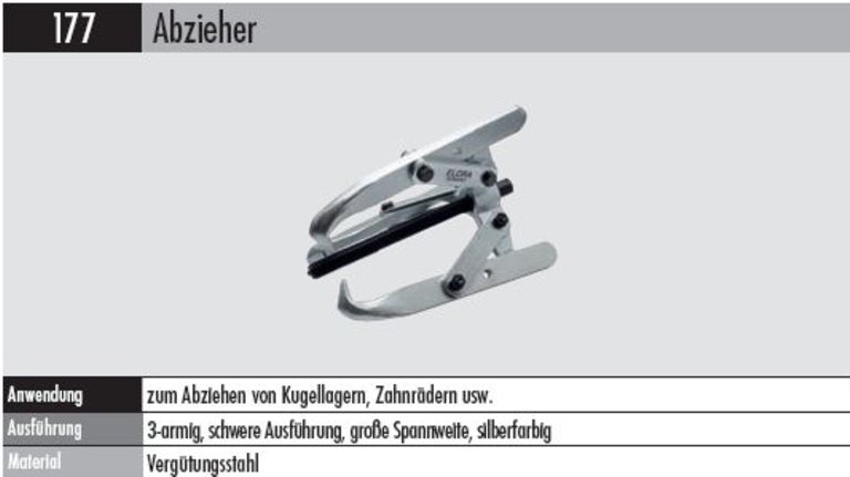 Abzieher  177-300    3 - armig Spannweite 300 mm