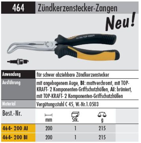 Zündkerzenstecker-Zange verchromt