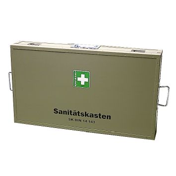 Feuerwehr-Sanitätskasten Behälter nach DIN 14880:1977; Füllung DIN 14143