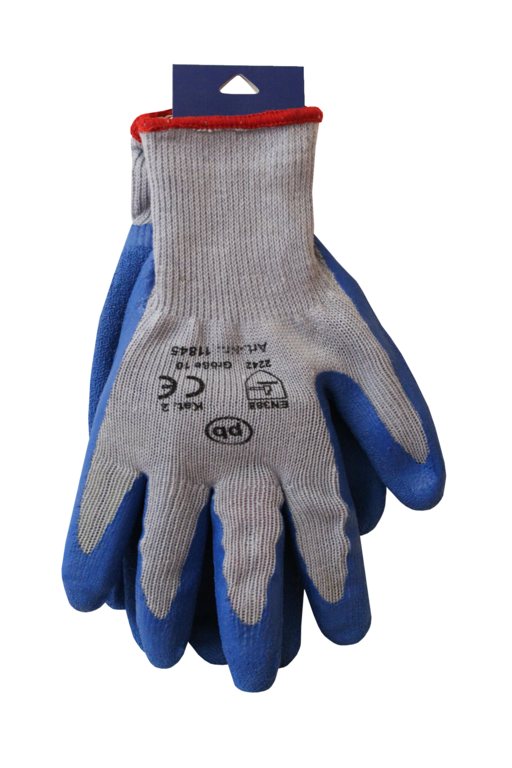 Strick-Handschuh Latexblue-Super,  Gr. 10, EN388, CE, Kat. 2, SB-Karte