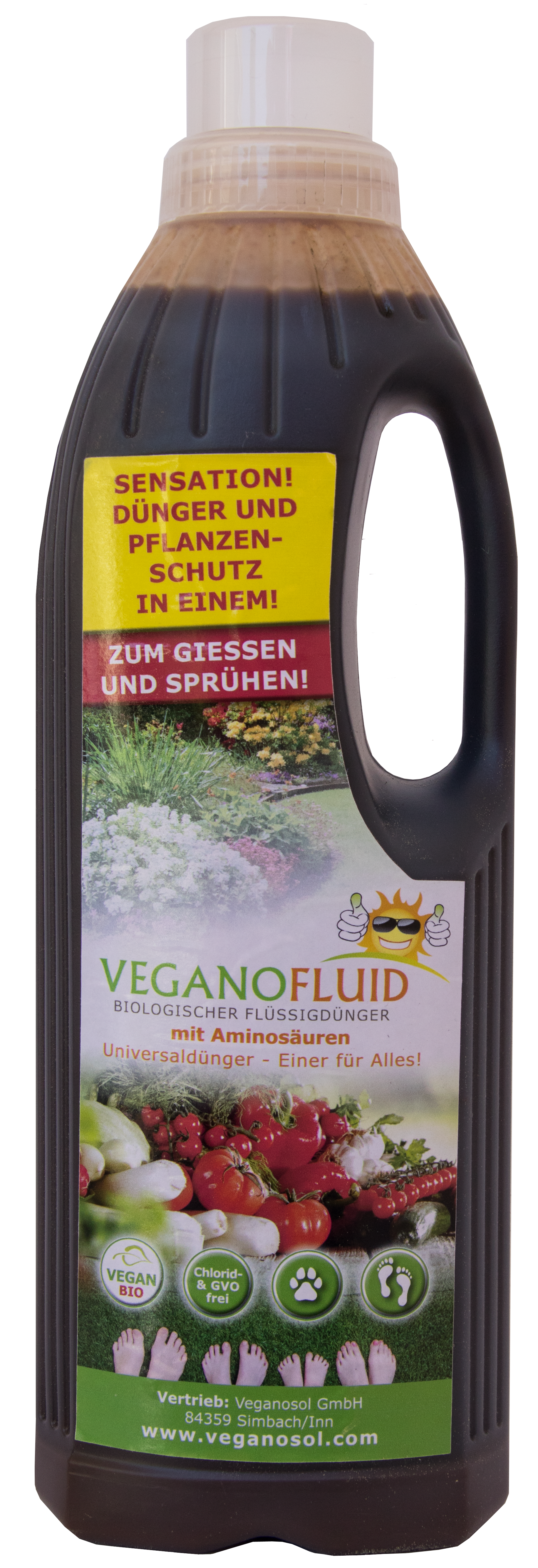 VeganoFluid biologischer Flüssigdünger Flasche 1 ltr.